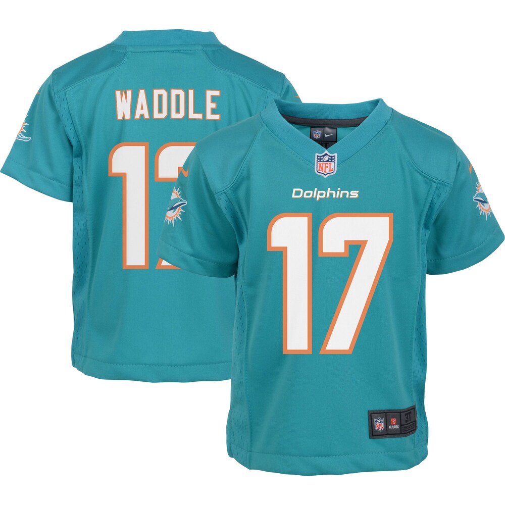 Jaylen Waddle Miami Dolphins Preschool Game Jersey - Aqua