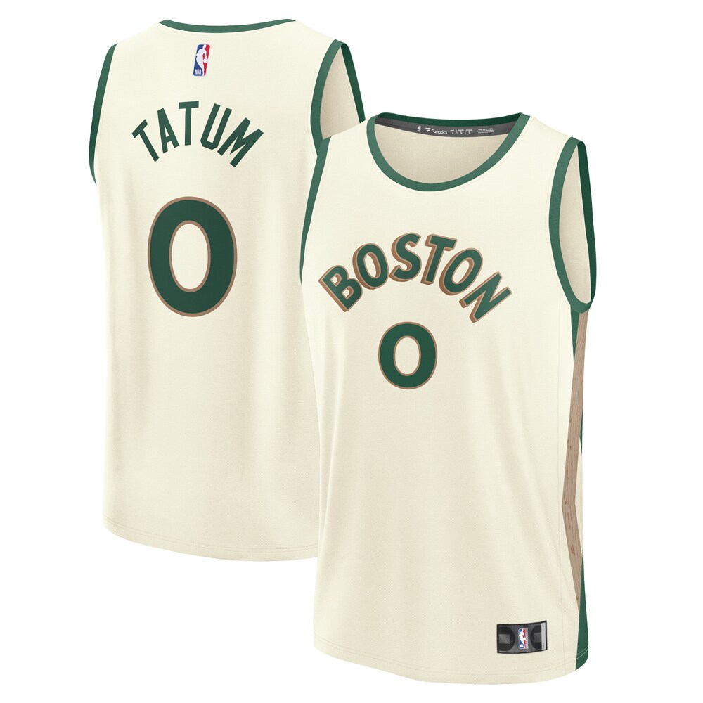 Jayson Tatum Boston Celtics Fanatics Branded Unisex 2023/24 Fast Break Jersey - White - City Edition