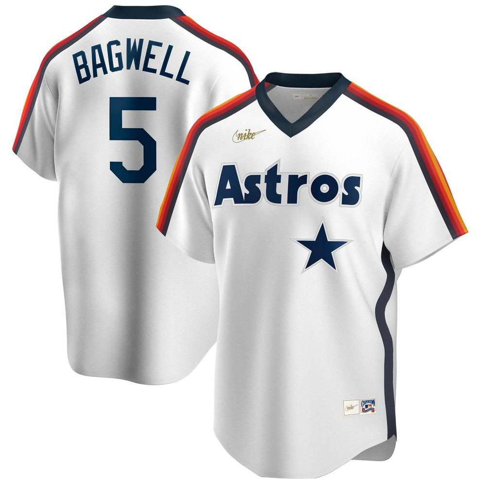 Jeff Bagwell Houston Astros Nike Home Cooperstown Collection Logo Player Jersey &#8211; White