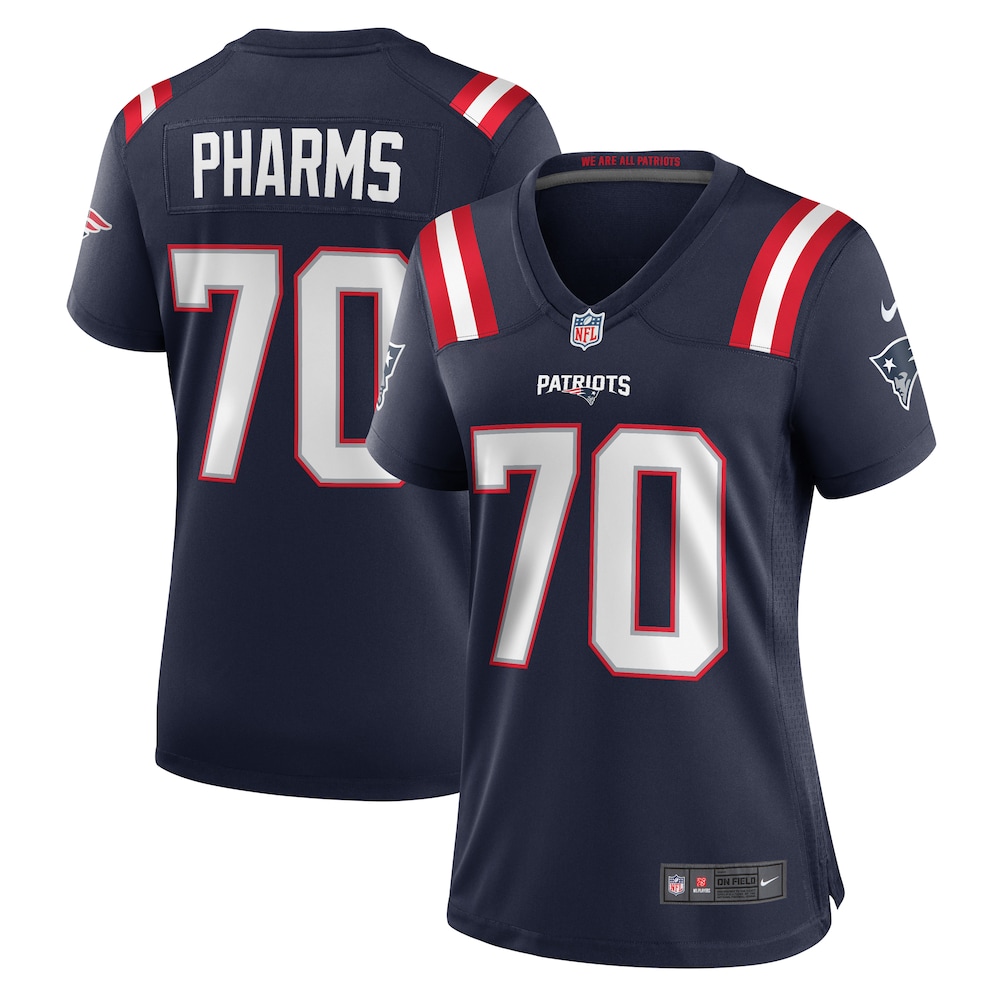 Jeremiah Pharms Jr. New England Patriots Women's Team Game Jersey -  Navy