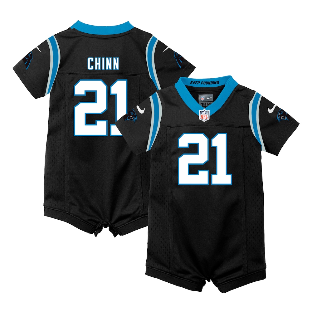 Jeremy Chinn Carolina Panthers Newborn Romper Game Jersey - Black