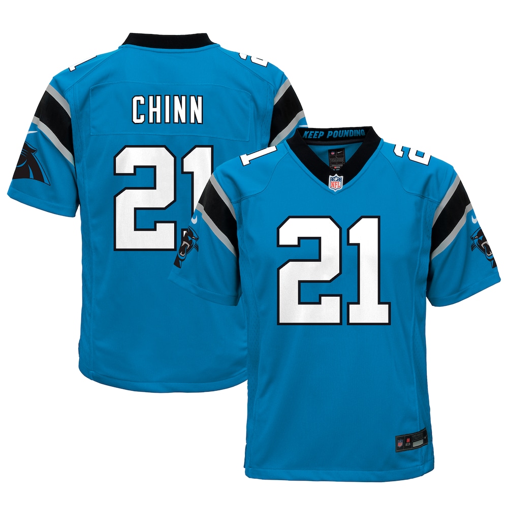 Jeremy Chinn Carolina Panthers Youth Game Jersey - Blue