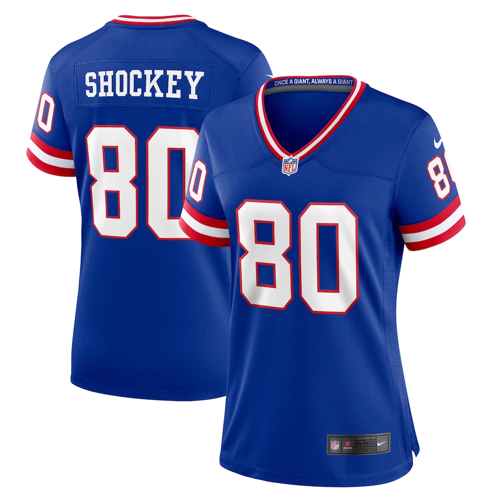 Jeremy Shockey New York Giants Women's Classic Retired Player Game Jersey | Royal