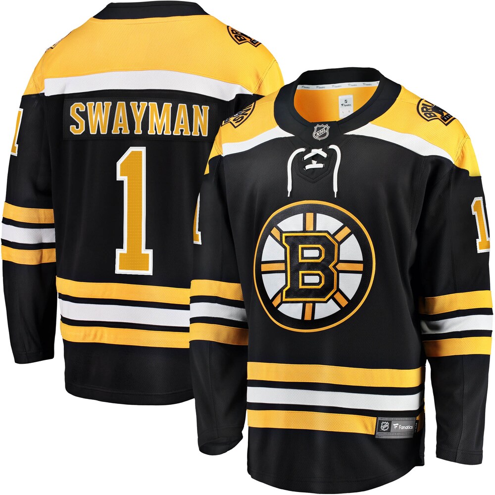 Jeremy Swayman Boston Bruins Fanatics Home Breakaway Replica Jersey - Black