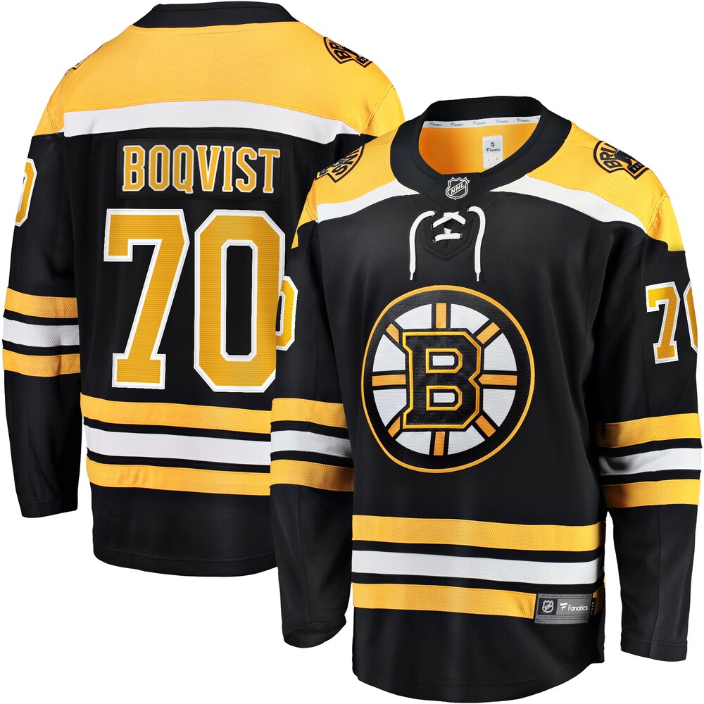 Jesper Boqvist Boston Bruins Fanatics Branded Home Breakaway Jersey - Black