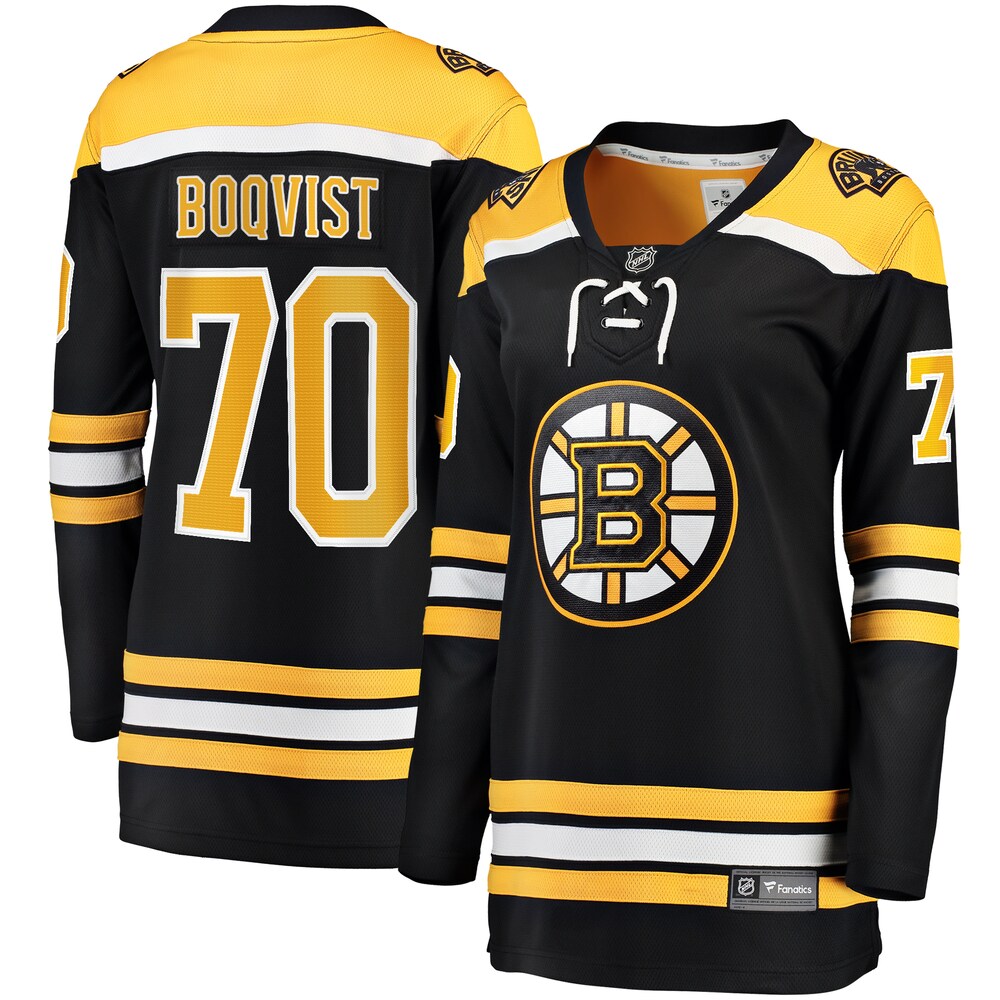 Jesper Boqvist Boston Bruins Fanatics Branded Women's Home Breakaway Player Jersey - Black