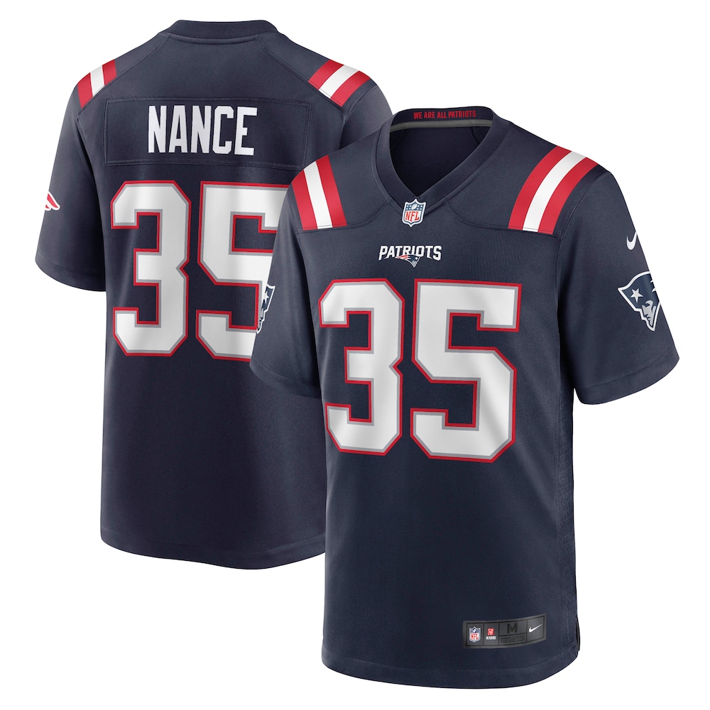 Jim Nance New England Patriots Retired Player Jersey - Navy