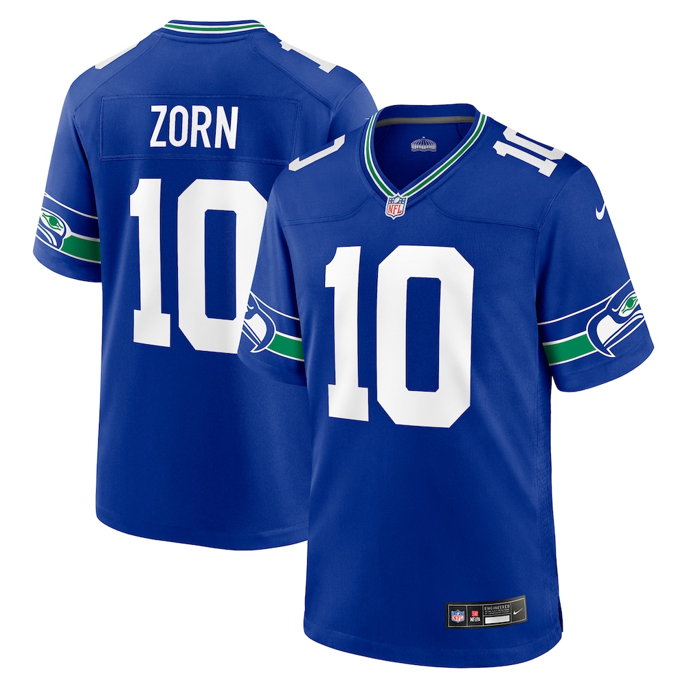 Jim Zorn Seattle Seahawks Throwback Retired Player Game Jersey - Royal