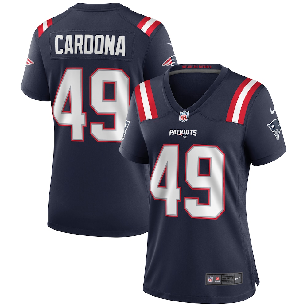 Joe Cardona New England Patriots Women's Game Jersey - Navy