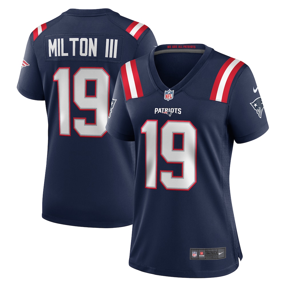 Joe Milton III New England Patriots Women's  Game Jersey |  Navy