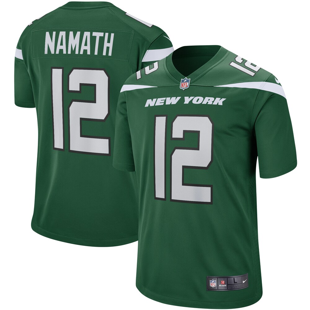 Joe Namath New York Jets Game Retired Player Jersey | Gotham Green