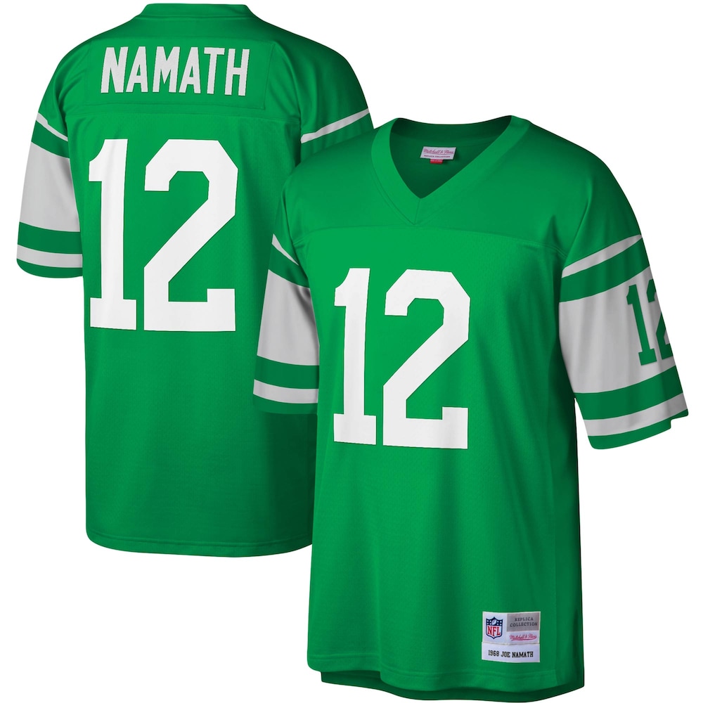 Joe Namath New York Jets Mitchell x Ness Legacy Replica Jersey | Kelly Green