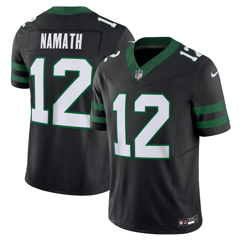 Joe Namath New York Jets Alternate Vapor F.U.S.E. Limited Jersey  - Legacy Black