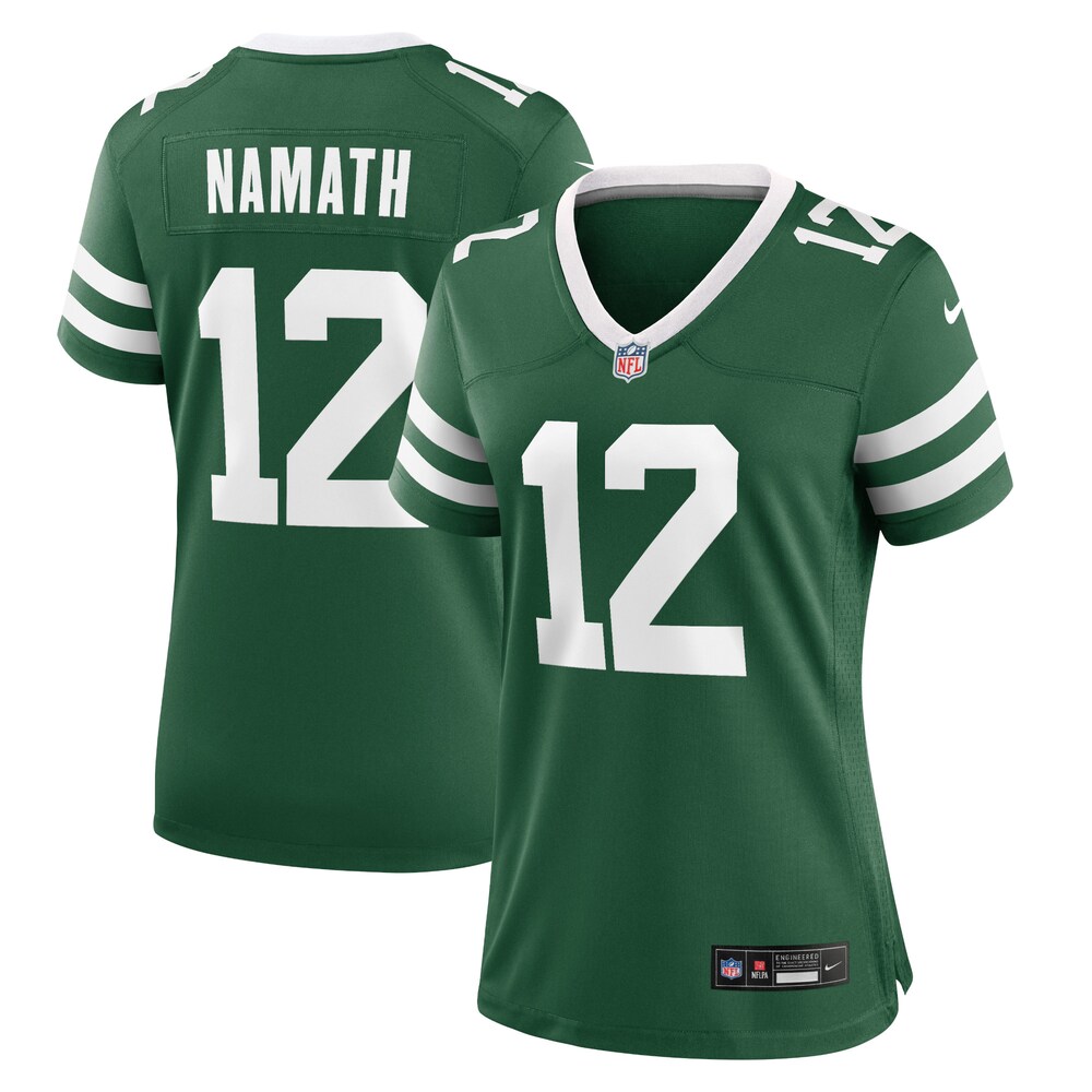 Joe Namath New York Jets Women's Retired Player Game Jersey | Legacy Green