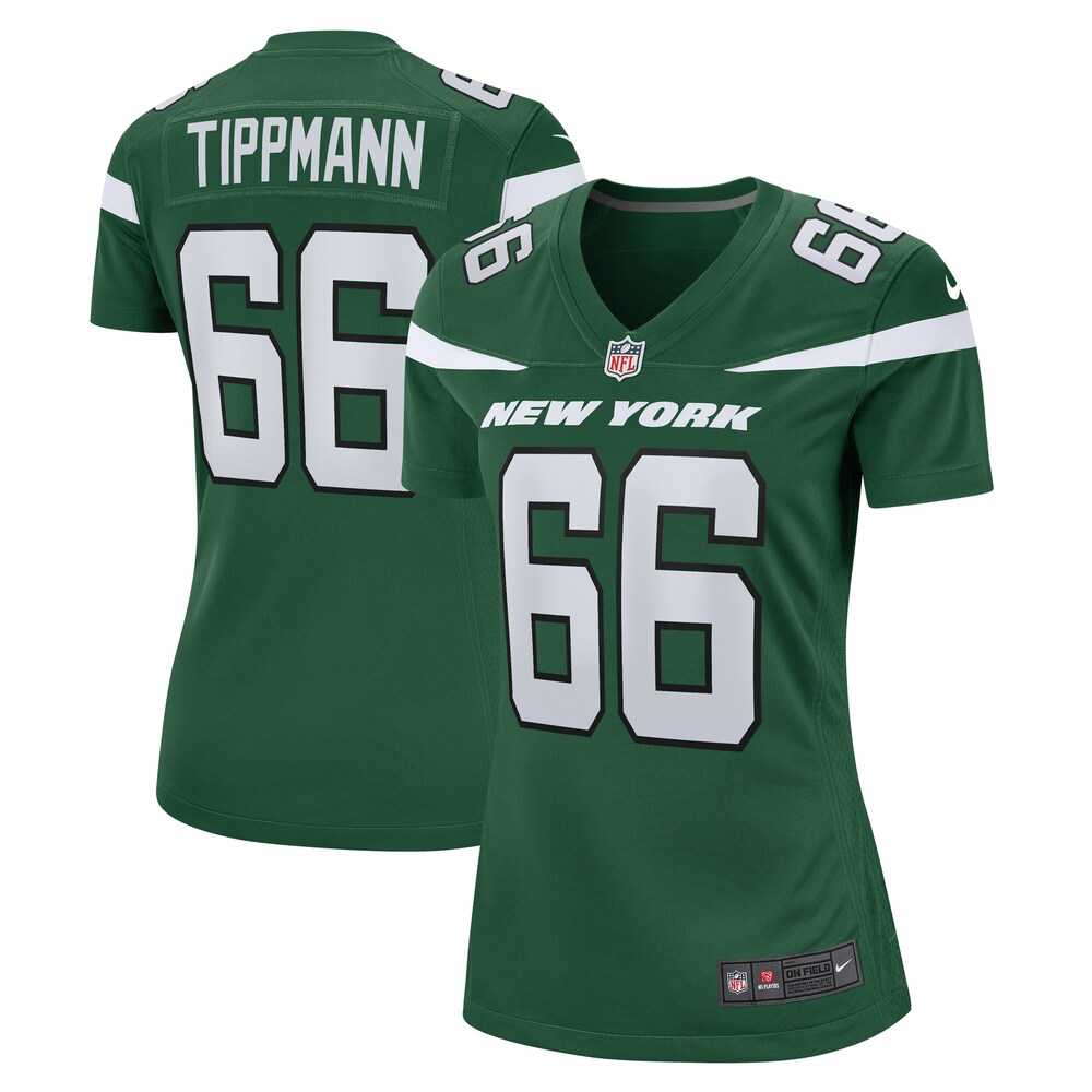 Joe Tippmann New York Jets Nike Women's  Game Jersey - Gotham Green