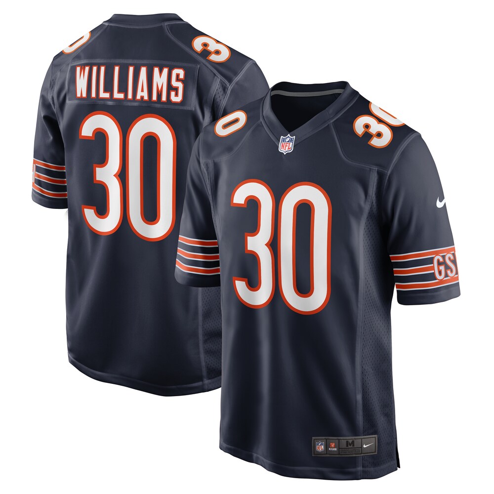 Joejuan Williams Chicago Bears  Game Jersey |  Navy