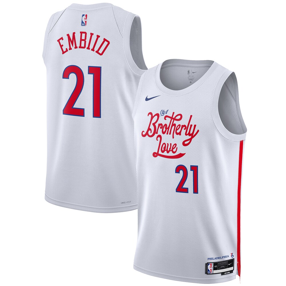 Joel Embiid Philadelphia 76ers Unisex 2022/23 Swingman Jersey | City Edition | White