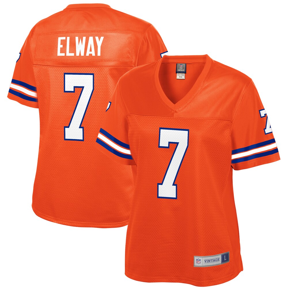 John Elway Denver Broncos NFL Pro Line Women's Retired Player Replica Jersey - Orange