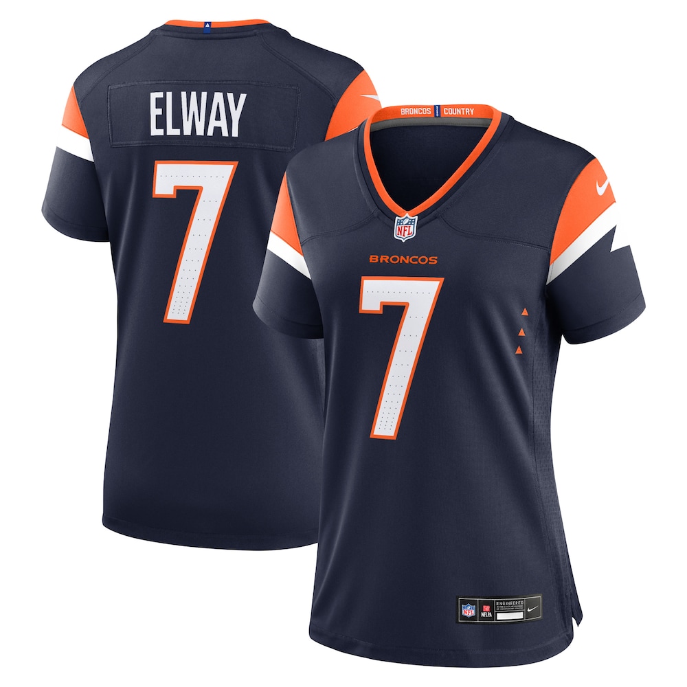 John Elway Denver Broncos Women's Mile High Collection Retired Player Alternate Game Jersey - Navy