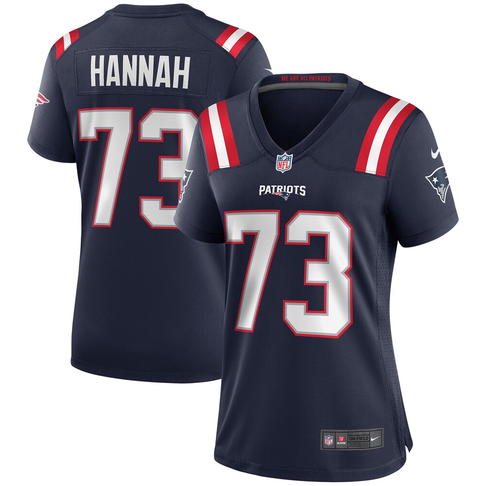 John Hannah New England Patriots Women's Game Retired Player Jersey | Navy