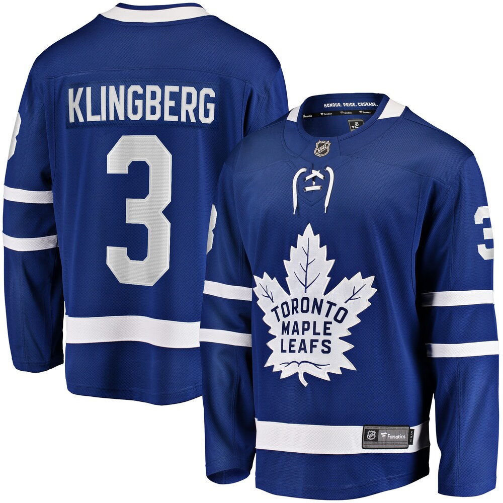 John Klingberg Toronto Maple Leafs Fanatics Branded Home Breakaway Jersey - Blue
