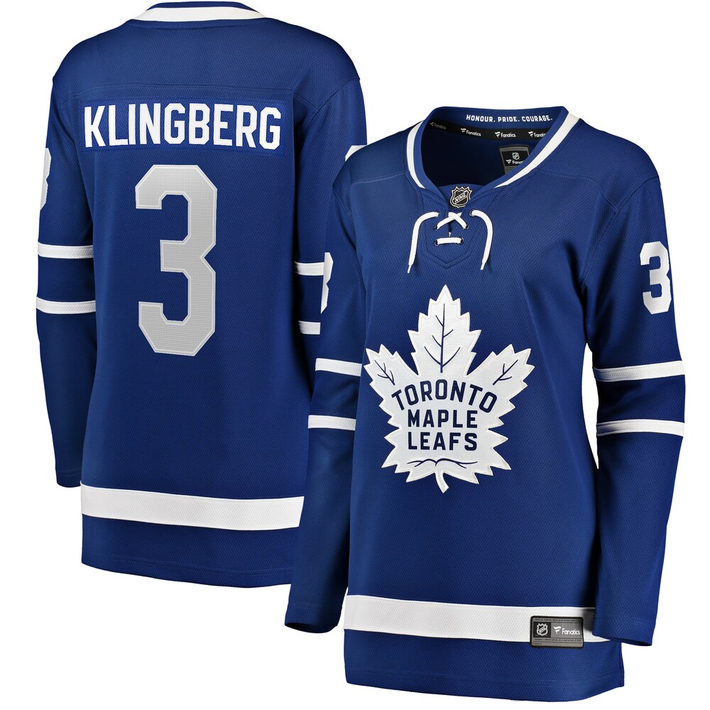 John Klingberg Toronto Maple Leafs Fanatics Branded Women's Home Breakaway Player Jersey - Blue