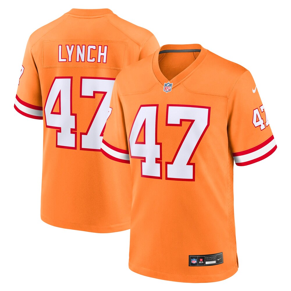 John Lynch Tampa Bay Buccaneers Youth Retired Player Game Jersey - Orange