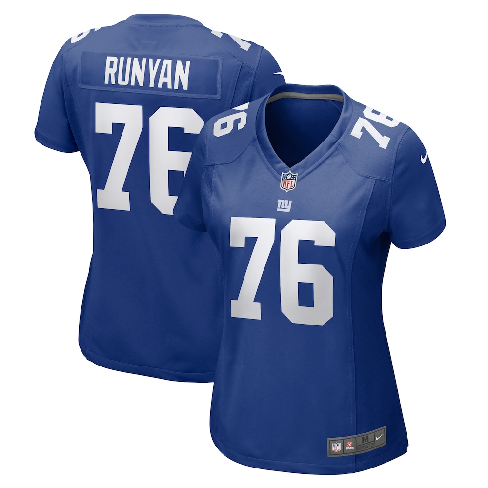 Jon Runyan New York Giants Women's  Game Jersey |  Royal