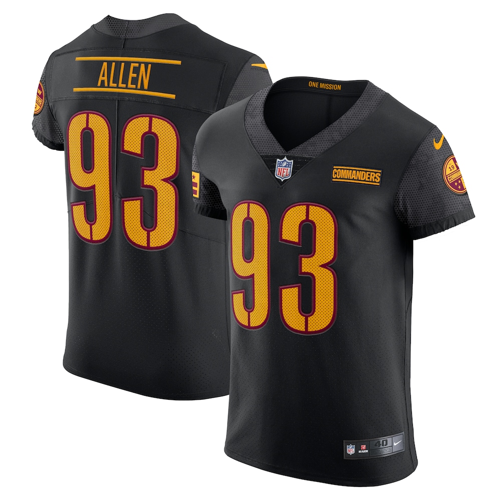 Jonathan Allen Washington Commanders Alternate Vapor Elite Jersey | Black