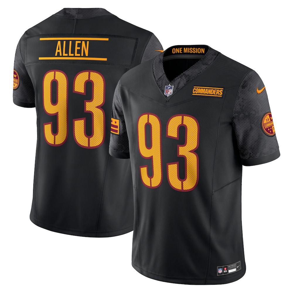 Jonathan Allen Washington Commanders Alternate Vapor F.U.S.E. Limited Jersey | Black