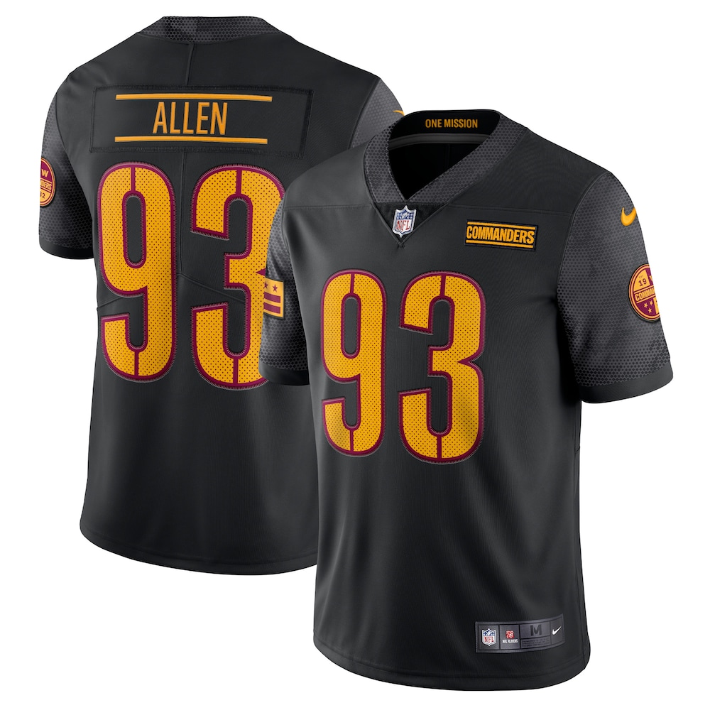 Jonathan Allen Washington Commanders Alternate Vapor Limited Jersey | Black