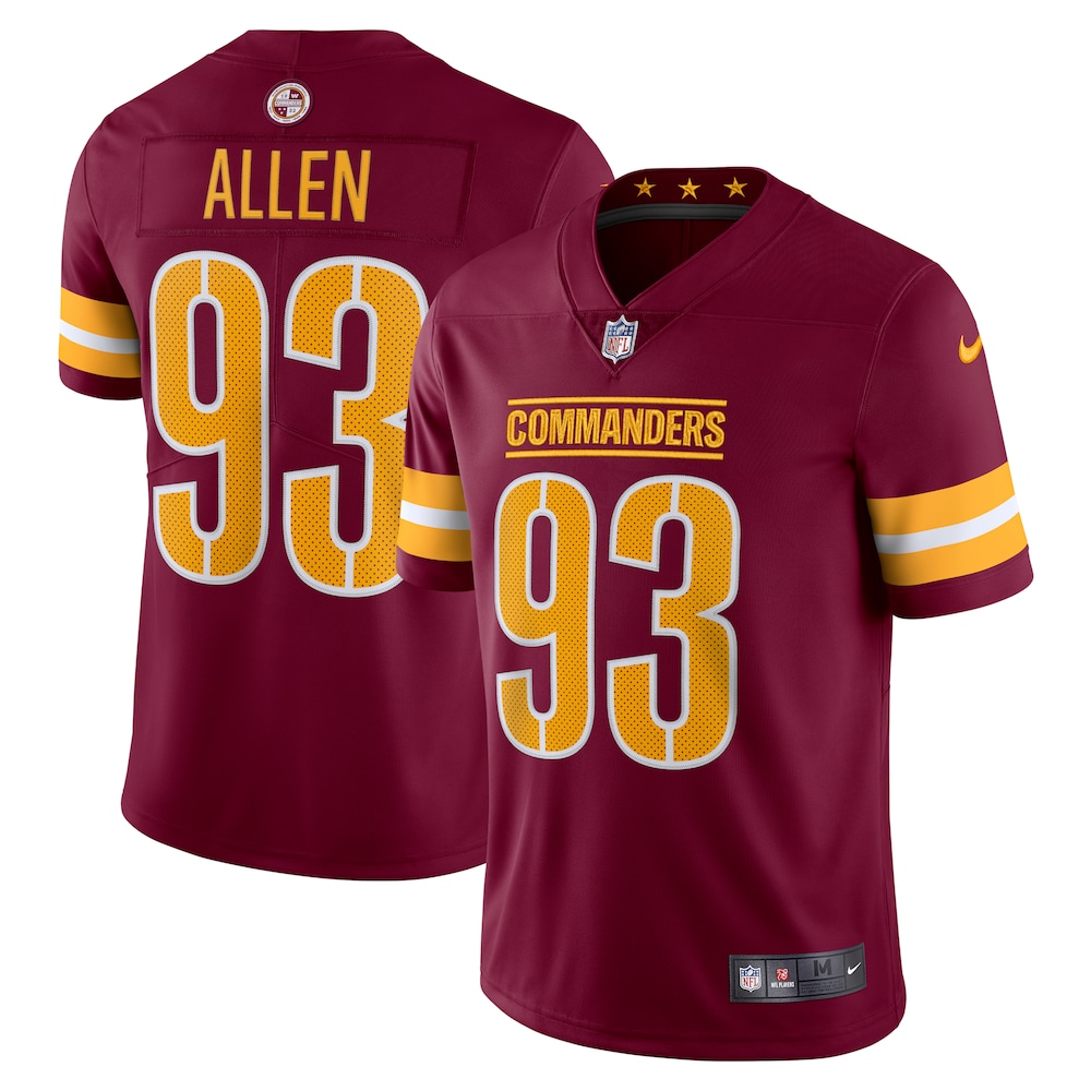 Jonathan Allen Washington Commanders Vapor Limited Jersey | Burgundy