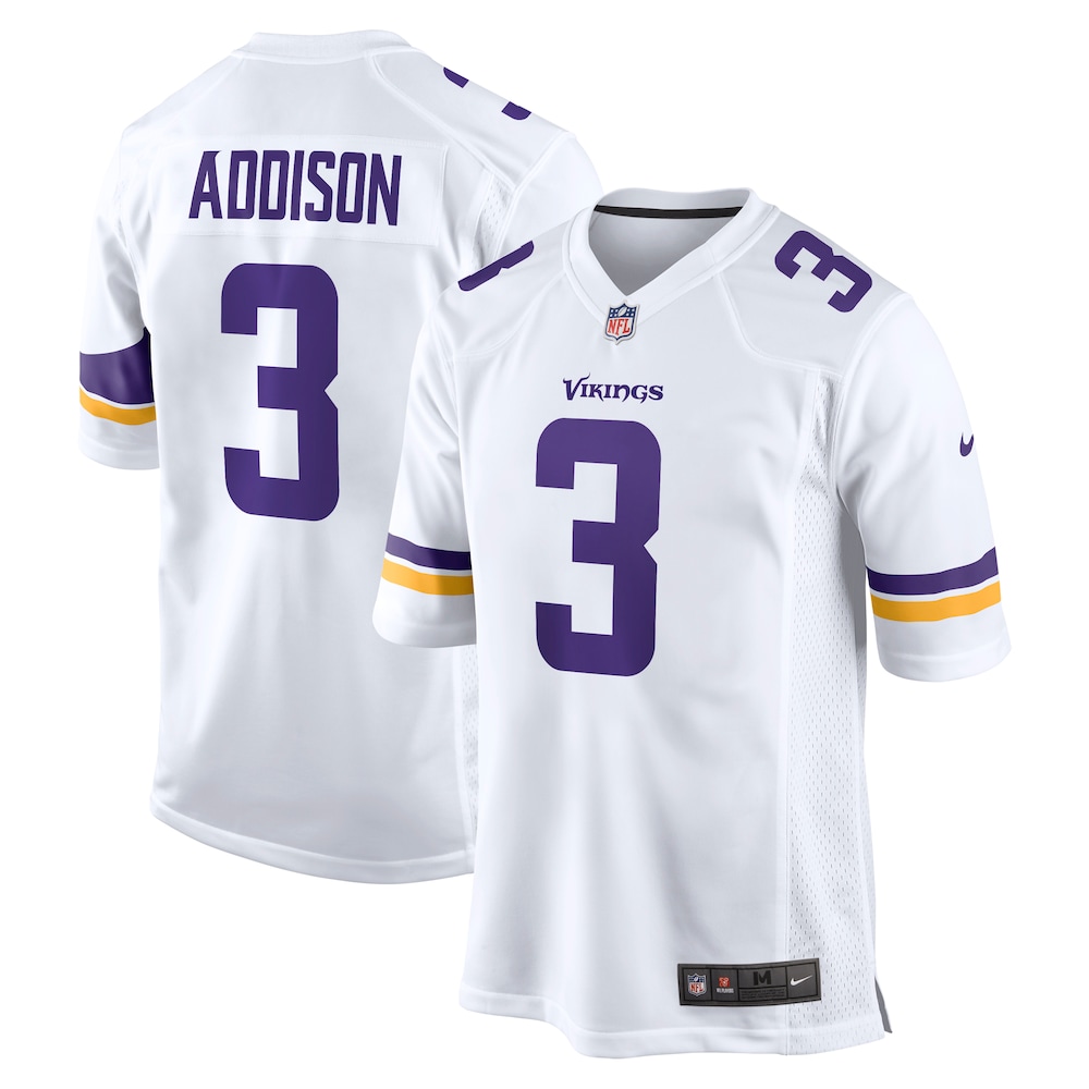 Jordan Addison Minnesota Vikings Away Game Jersey | White