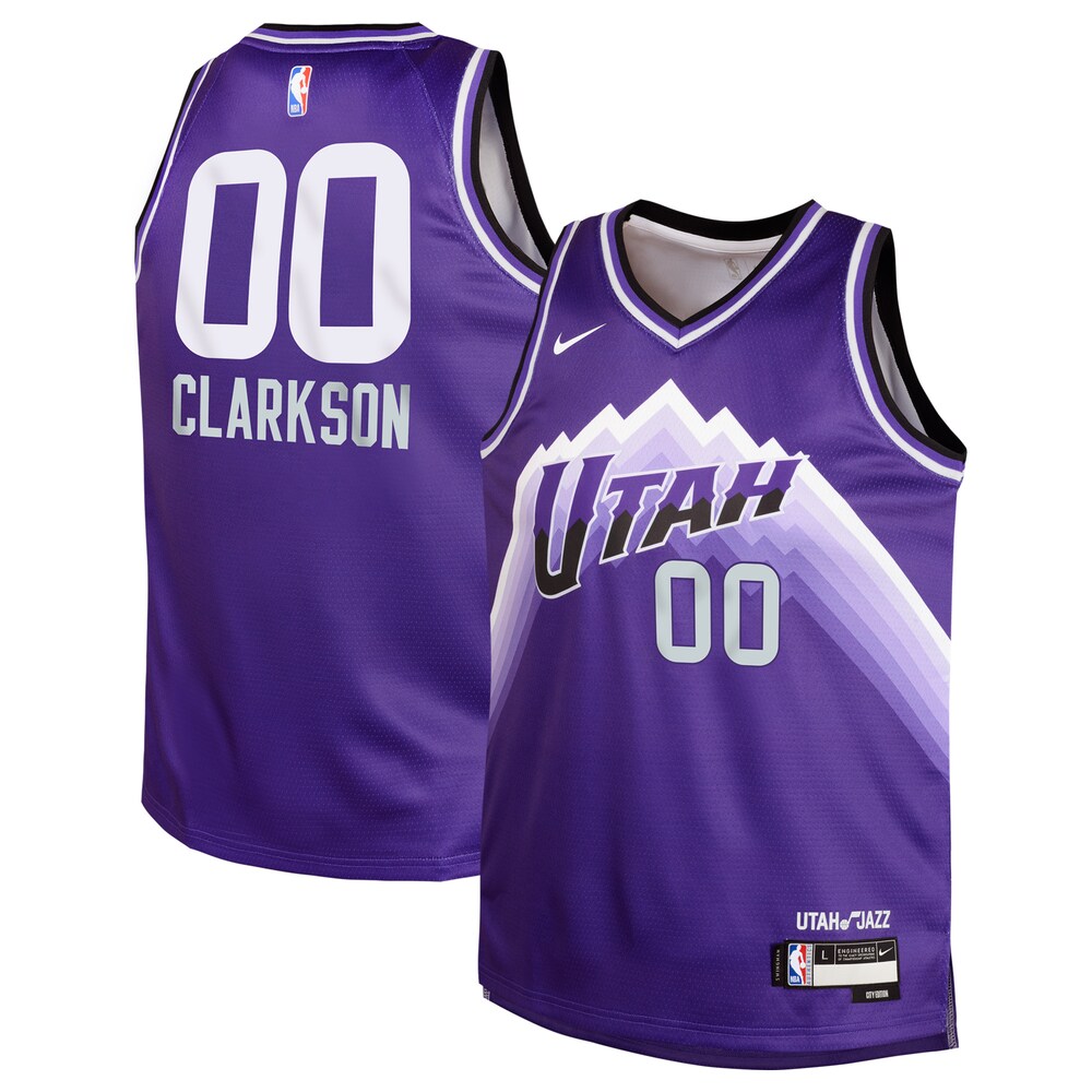 Jordan Clarkson Utah Jazz Nike Youth 2023/24 Swingman Replica Jersey - City Edition - Purple