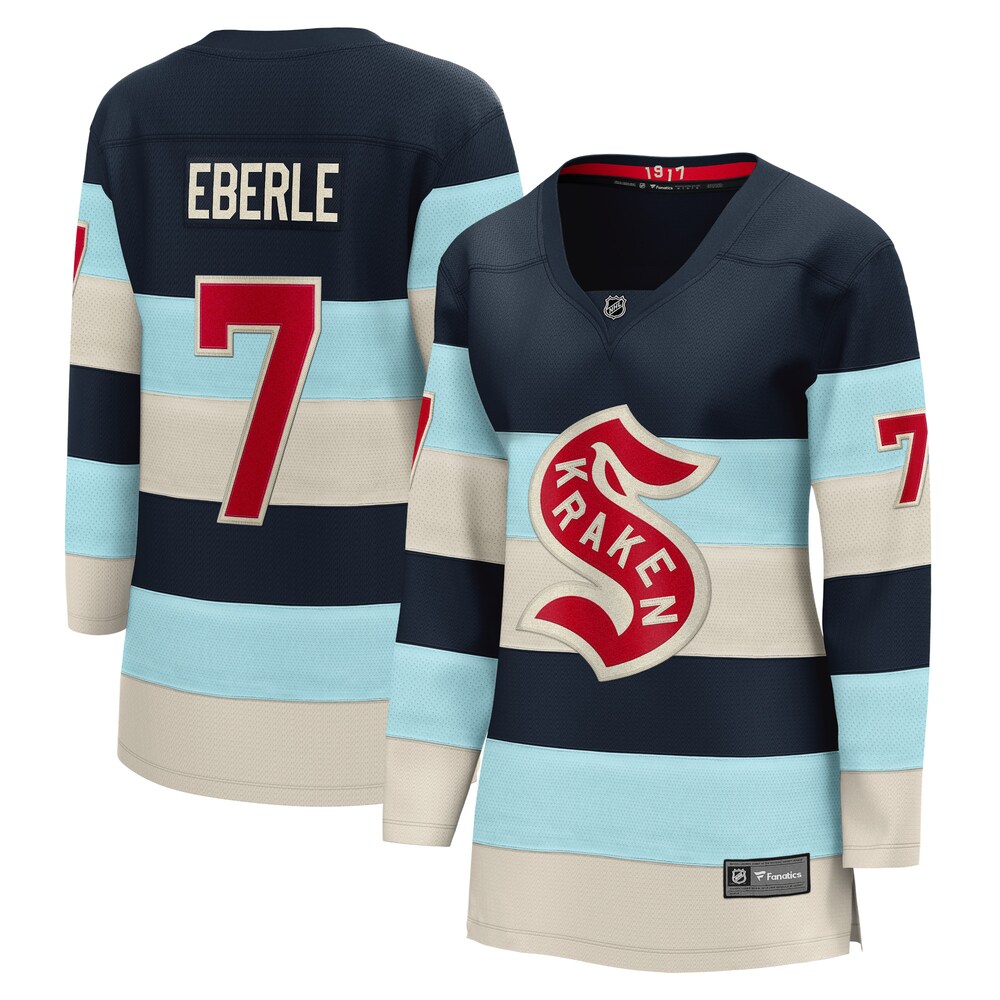 Jordan Eberle Seattle Kraken Fanatics Branded Women's 2024 NHL Winter Classic Breakaway Player Jersey - Deep Sea Blue