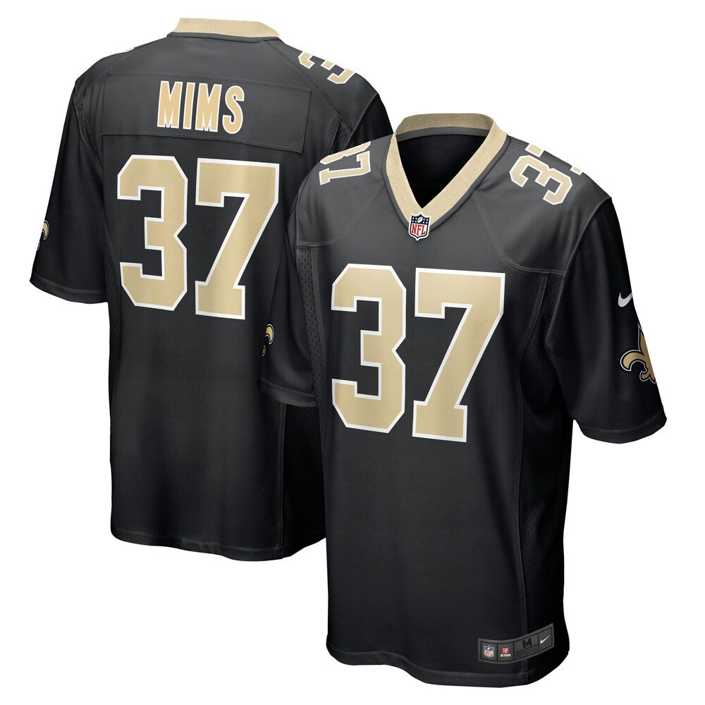 Jordan Mims New Orleans Saints Team Game Jersey |  Black