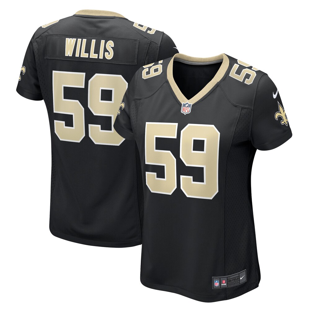 Jordan Willis New Orleans Saints Nike Women's Team Game Jersey -  Black