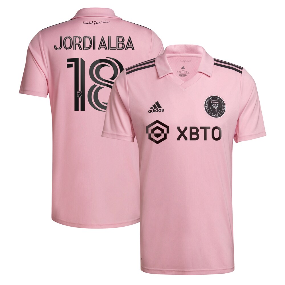 Jordi Alba Ramos Inter Miami CF 2023 The Heart Beat Kit Replica Player Jersey - Pink