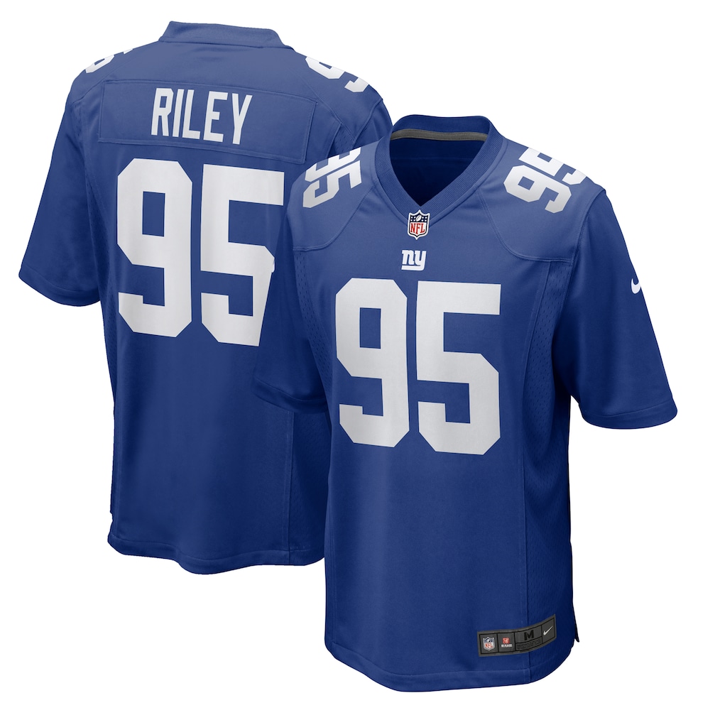 Jordon Riley New York Giants Team Game Jersey |  Royal