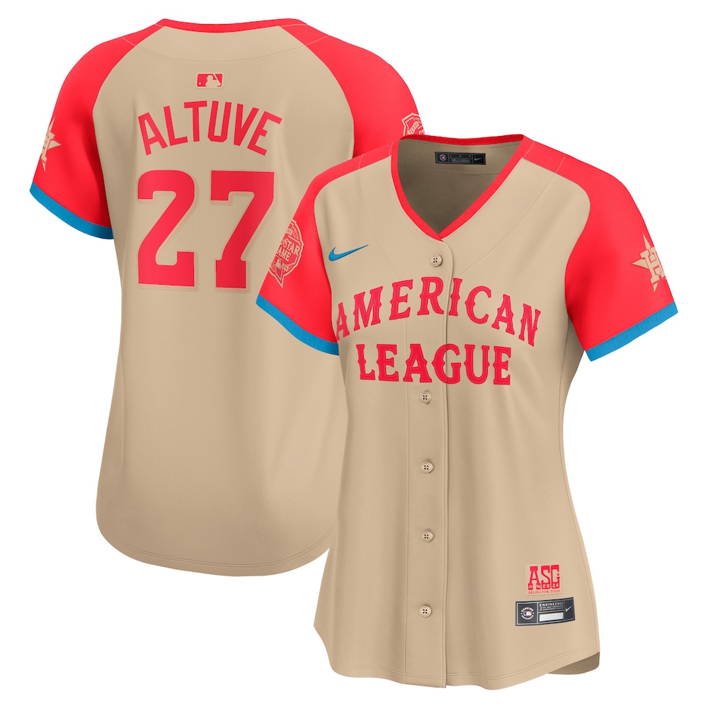 Jose Altuve American League Women's 2024 MLB All-Star Game Limited Player Jersey - Cream