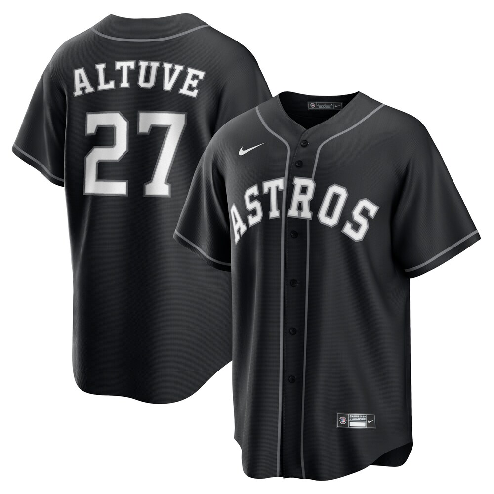 Jose Altuve Houston Astros Nike Official Replica Player Jersey - Black