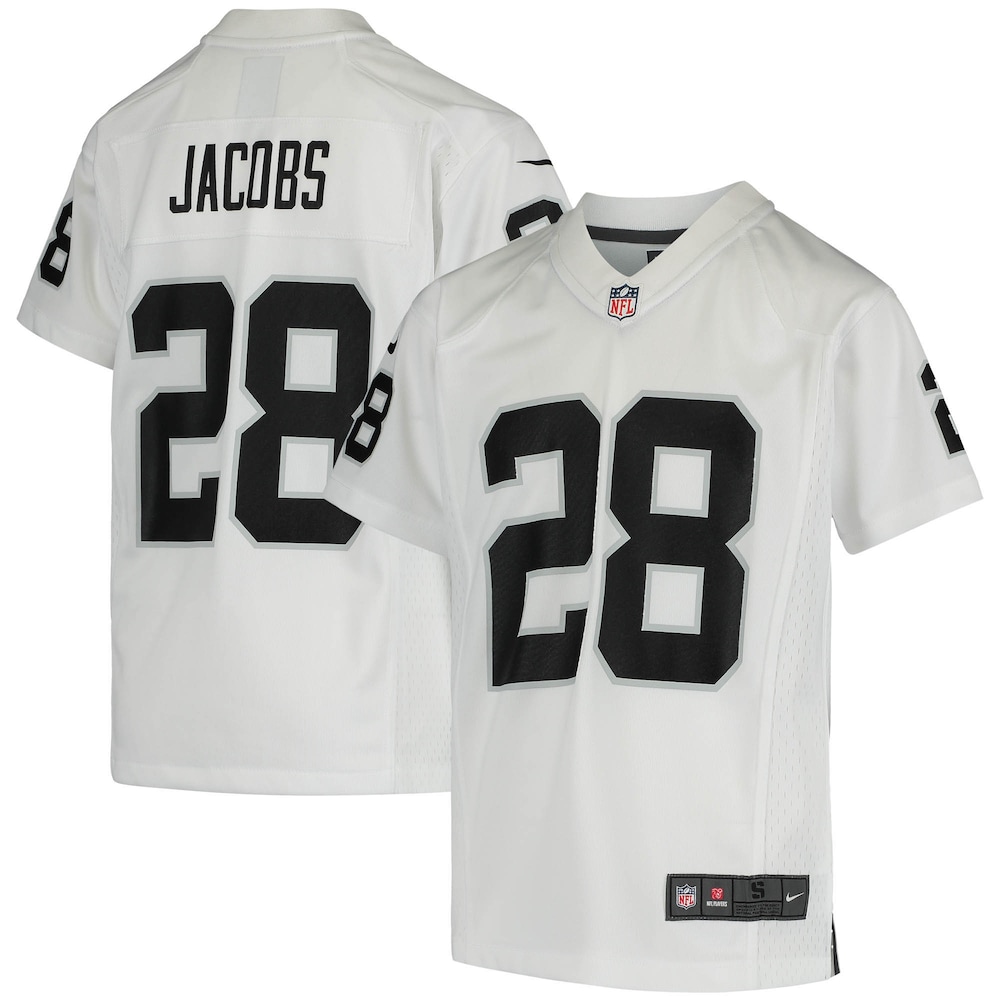 Josh Jacobs Las Vegas Raiders Youth Game Jersey - White