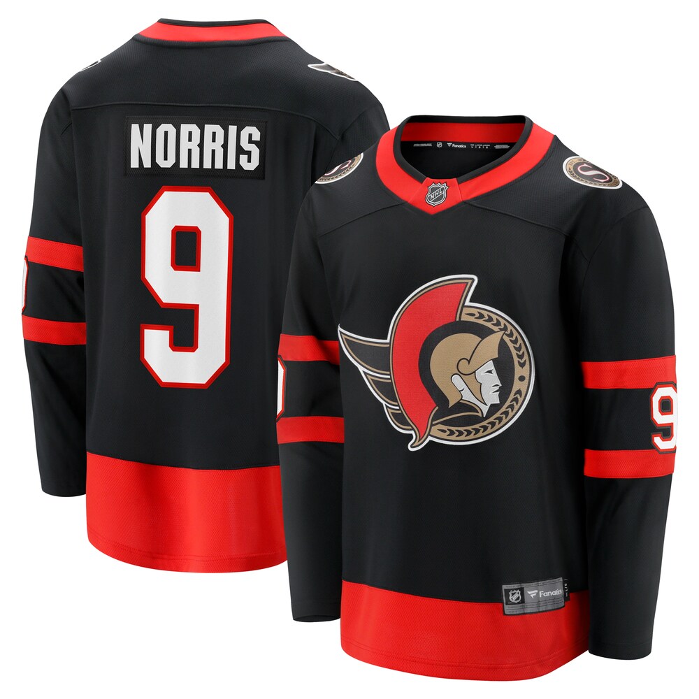 Josh Norris Ottawa Senators Fanatics Branded Home Breakaway Jersey - Black