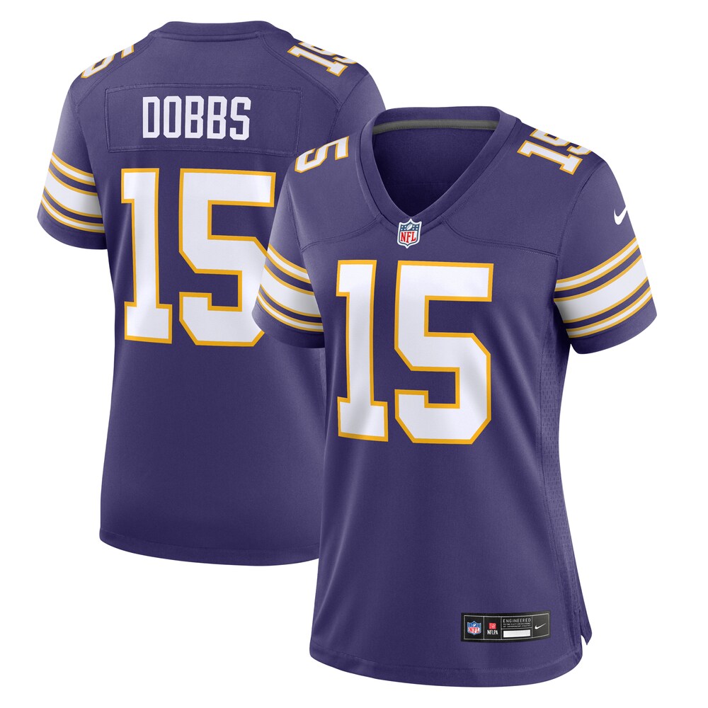 Joshua Dobbs Minnesota Vikings Nike Women's Alternate Game Jersey - Purple