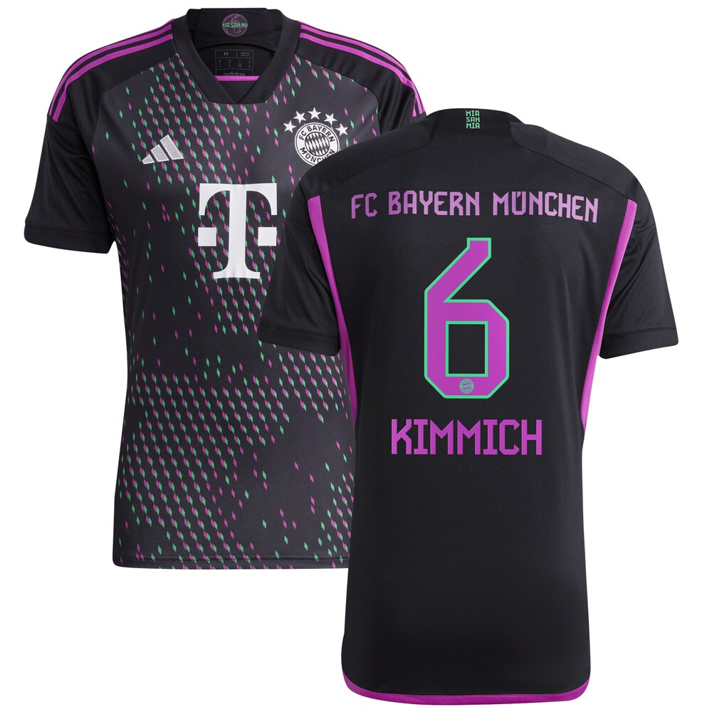 Joshua Kimmich Bayern Munich 2023/24 Away Replica Player Jersey - Black