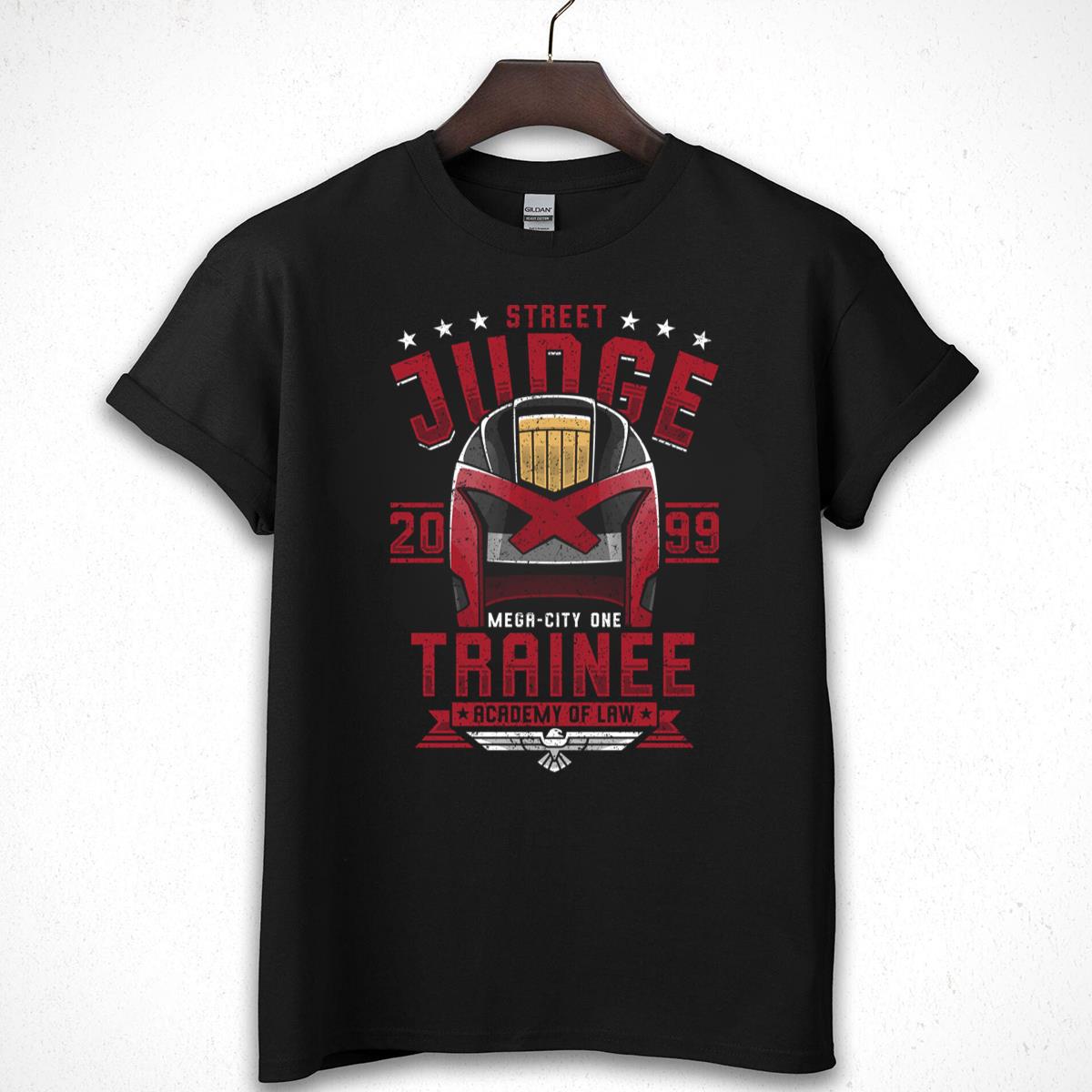 Judge Dredd Trainee Helmet Mega-City One Graphic T-Shirt
