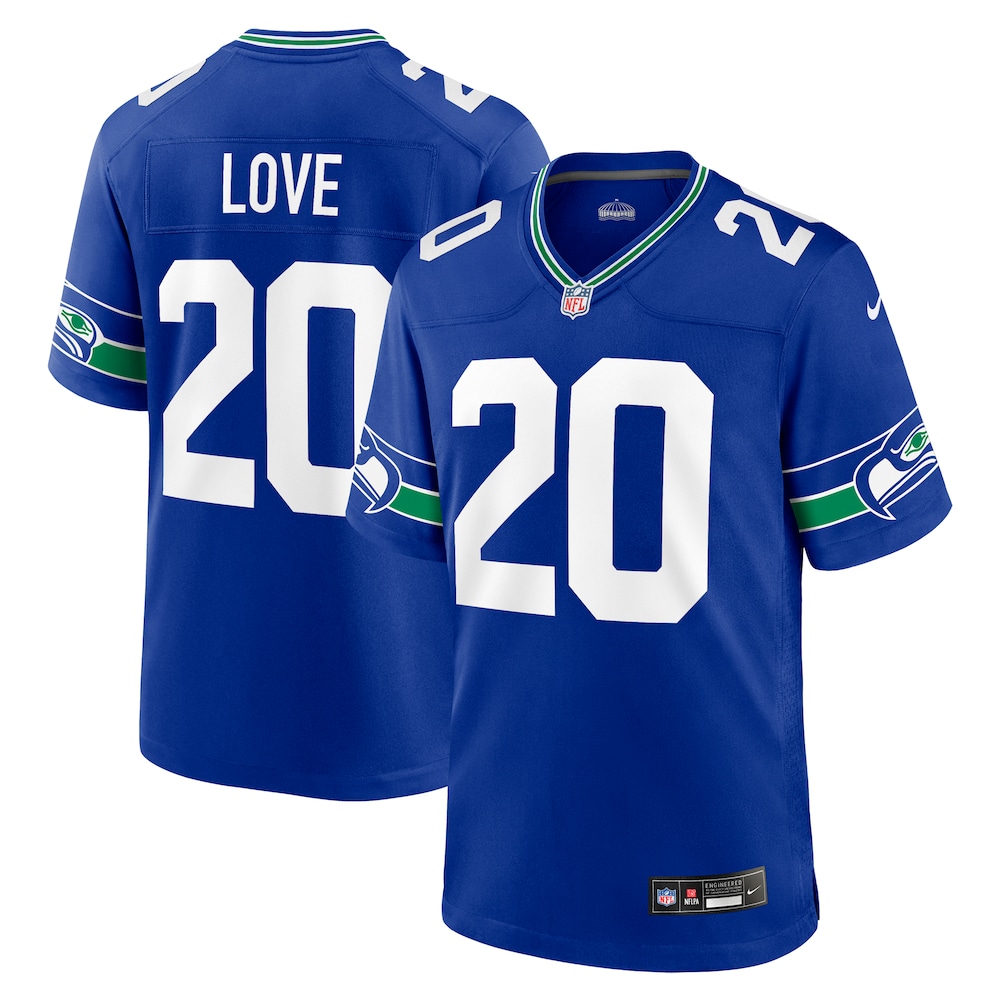 Julian Love Seattle Seahawks Throwback Player Game Jersey - Royal