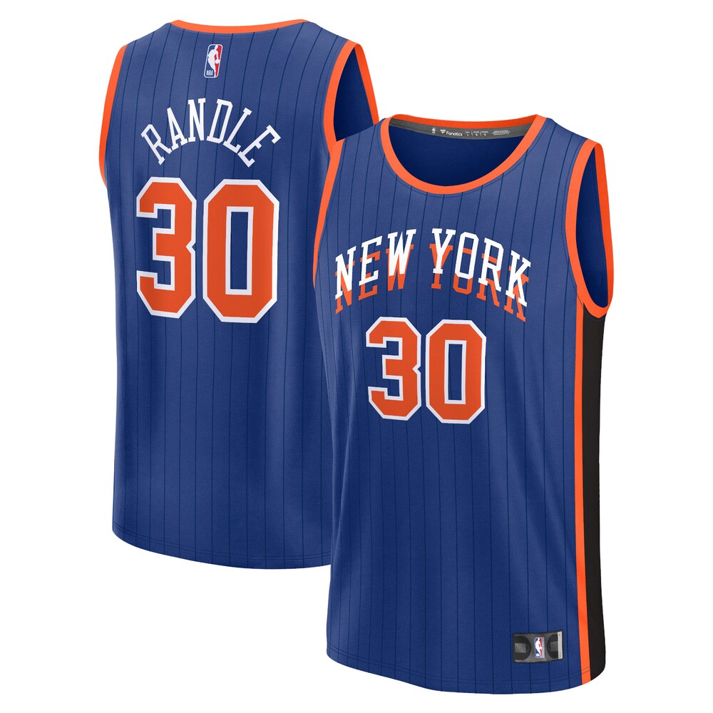 Julius Randle New York Knicks Fanatics Branded Unisex 2023/24 Fast Break Jersey - Blue - City Edition
