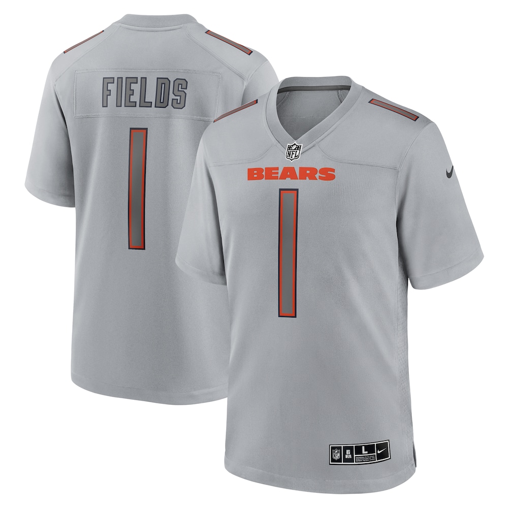 Justin Fields Chicago Bears Atmosphere Fashion Game Jersey | Gray