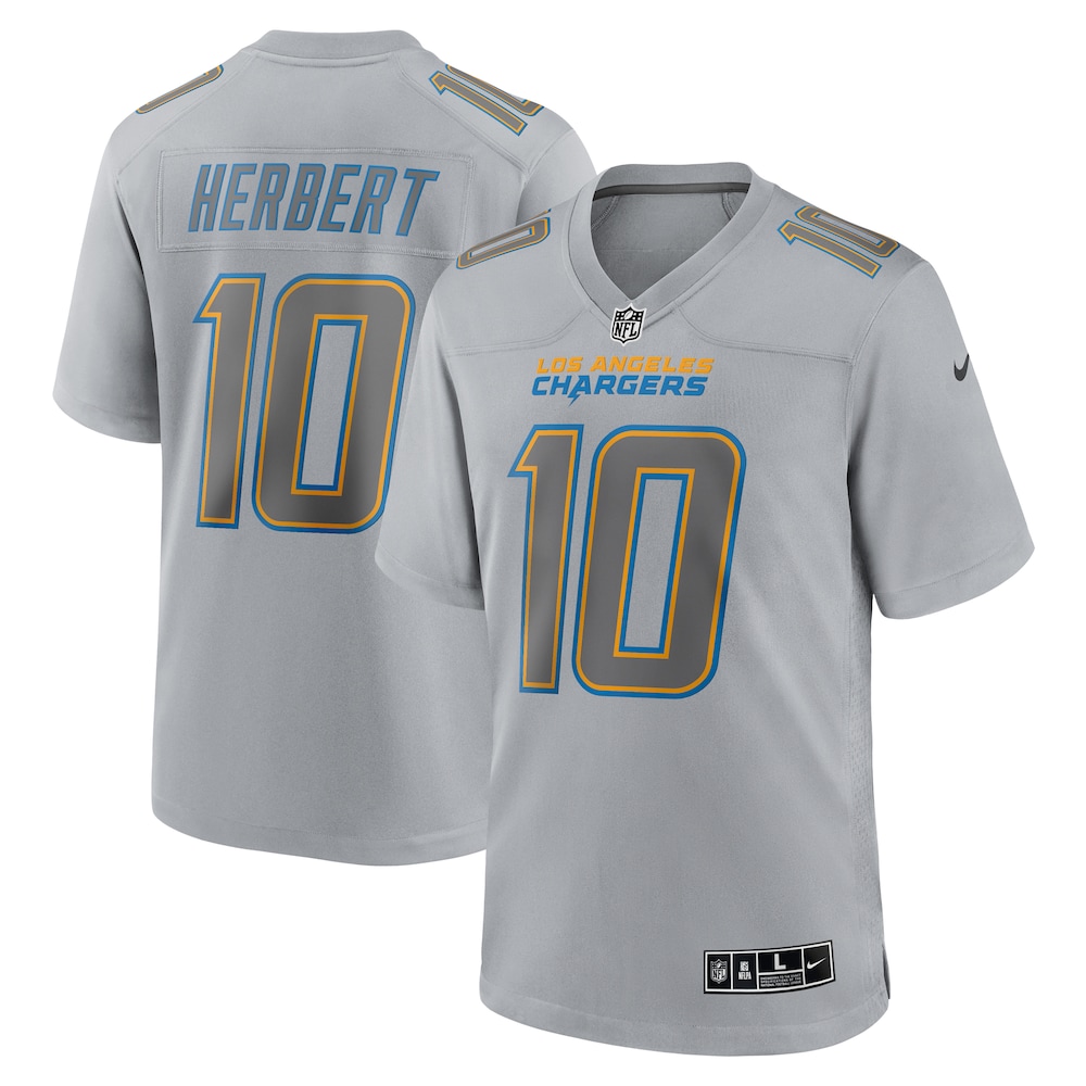 Justin Herbert Los Angeles Chargers Atmosphere Fashion Game Jersey | Gray